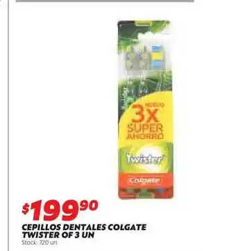 Ferniplast Cepillos Dentales Colgate Twister Of 3un oferta