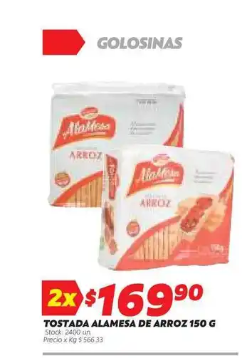 Ferniplast Tostada Alamesa De Arroz 150g oferta