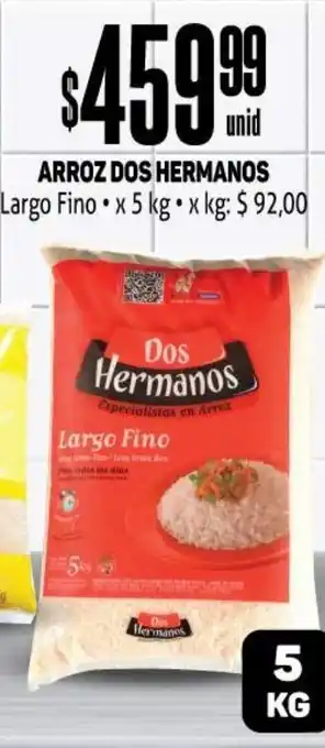 Makro Arroz Dos Hermanos x 5kg oferta