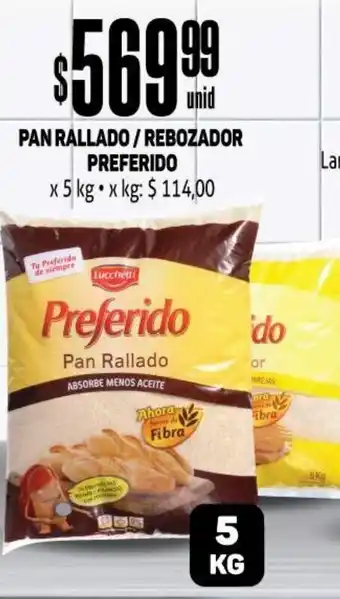 Makro Pan Rallado/Rebozador Preferido x 5kg oferta