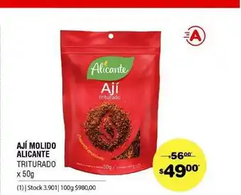 Atomo Conviene Aji Molido Alicante Triturado x 50g oferta