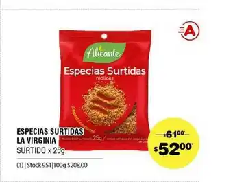 Atomo Conviene Especias Surtidas La Virginia Surtido x 25g oferta