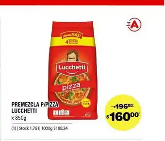 Atomo Conviene Premezcla P Pizza Lucchetti x 850g oferta
