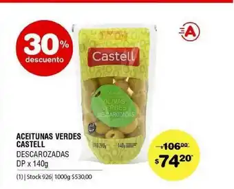 Atomo Conviene Aceitunas Verdes Castell DP x 140g oferta