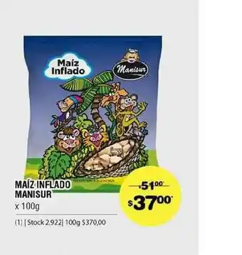Atomo Conviene Maiz Inflado Manisur x 100g oferta
