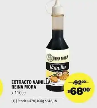 Atomo Conviene Extracto Vainilla Reina Mora x 110cc oferta