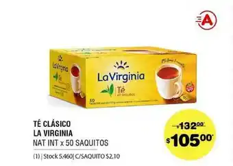 Atomo Conviene Té Clásico La Virginia Nat Int oferta