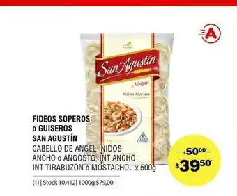 Fideos Soperos O Guiseros San Agustin x 500g