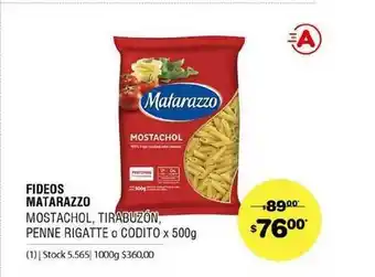 Atomo Conviene Fideos Matarazzo x 500g oferta