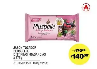 Atomo Conviene Jabón Tocador Plusbelle x 375g oferta