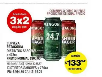 Atomo Conviene Cerveza Patagonia x 473cc oferta