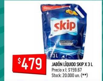 Changomas Skip Jabón Líquido x 3L oferta