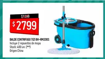 Changomas Balde Centrifugo Tizi BH-RM200S oferta
