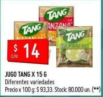 Changomas Tang Jugo x 15g oferta