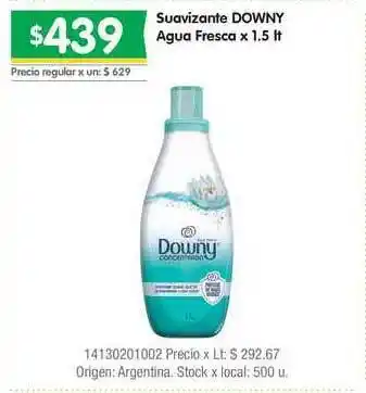 Jumbo Downy Suavizante Agua Fresca x 1.5lt oferta