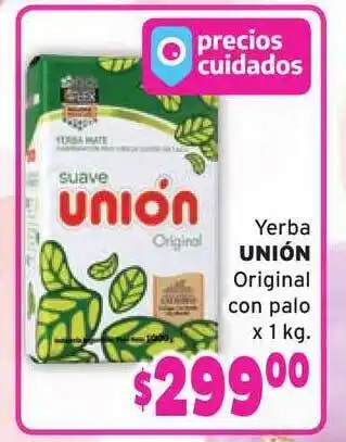 Beltrán Supermercados Unión Yerba Original con Palo x 1kg oferta