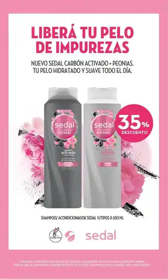 La Anonima Sedal Shampoo/ Acondicionador V/tipos x 650ml oferta