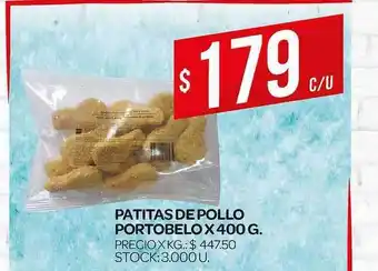 Portobelo Patitas de Pollo x 400g