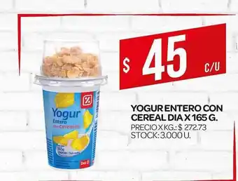 Supermercados DIA Dia Yogur Entero con Cereal x 165g oferta