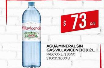 Supermercados DIA Villavicencio Agua Mineral sin Gas x 2L oferta