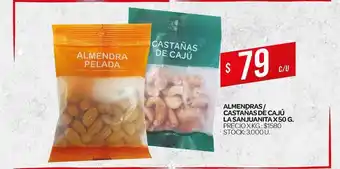Supermercados DIA Almendras / Castañas De Cajú La Sanjuanita x 50g oferta