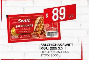 Supermercados DIA Swift Salchichas x 6u. (225g.) oferta