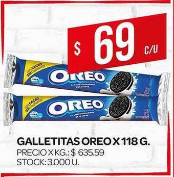 Supermercados DIA Oreo Galletitas x 118g oferta