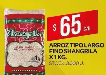 Supermercados DIA Shangrila Arroz Tipo Largo Fino x 1kg oferta