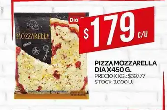 Supermercados DIA Dia Pizza Mozzarella x 450g oferta