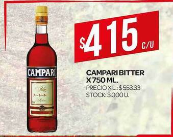 Supermercados DIA Campari Bitter x 750ml oferta