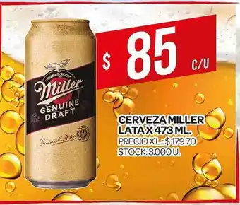 Supermercados DIA Miller Cerveza Lata x 473ml oferta