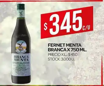 Supermercados DIA Menta Branca Fernet x 750ml oferta