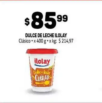 Makro Ilolay Dulce de Leche Clásico x 400g oferta