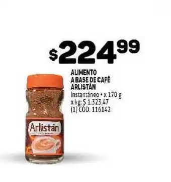 Makro Arlistán Alimento a Base de Café Instantáneo x 170g oferta