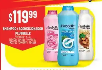 Makro Plusbelle Shampoo / Acondicionador x 1lt oferta