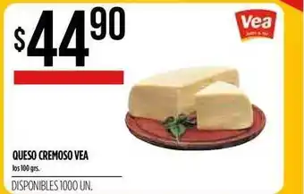 Supermercados Vea Vea Queso Cremoso 100grs. oferta