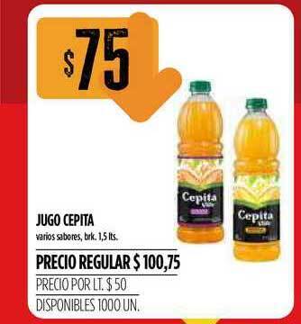 Supermercados Vea Cepita Jugo 1,5lts oferta