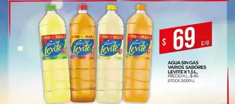 Supermercados DIA Levite Agua sin Gas Varios Sabores x 1.5L oferta