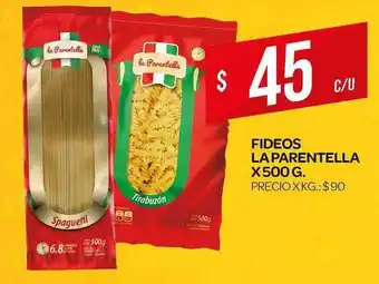 Supermercados DIA La Parentella Fideos x 500g oferta