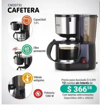Cooperativa Obrera Cafetera CM2073S oferta