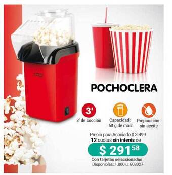 Cooperativa Obrera Pochoclera oferta