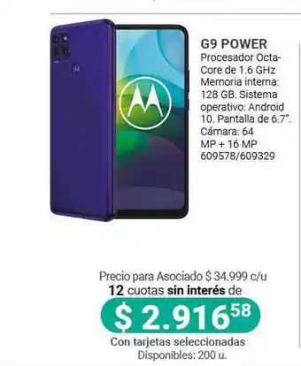 Cooperativa Obrera G9 Power oferta