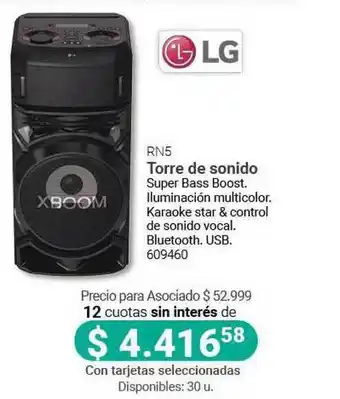 LG RN5 Torre de Sonido