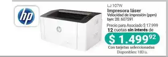 Cooperativa Obrera HP LJ 107W Impresora Láser oferta