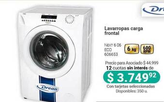 Cooperativa Obrera Drean Lavarropas Carga Frontal oferta