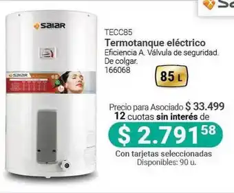 Cooperativa Obrera Saiar Termotanque Eléctrico TECC85 oferta
