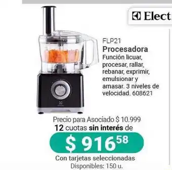 Cooperativa Obrera Electrolux FLP21 Procesadora oferta