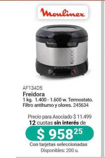 Moulinex AF134D5 Freidora