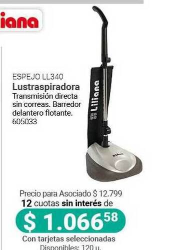 Cooperativa Obrera Liliana Espejo LL340 Lustraspiradora oferta