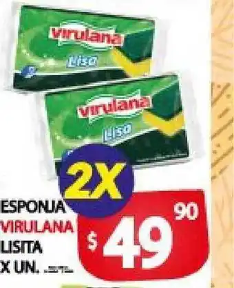 Supermercados Mariano Max Virulana Esponja Lisita x un. oferta